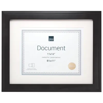 Kiera Grace Oxford 11" x 14" Document Frames - 8 Pack - Black