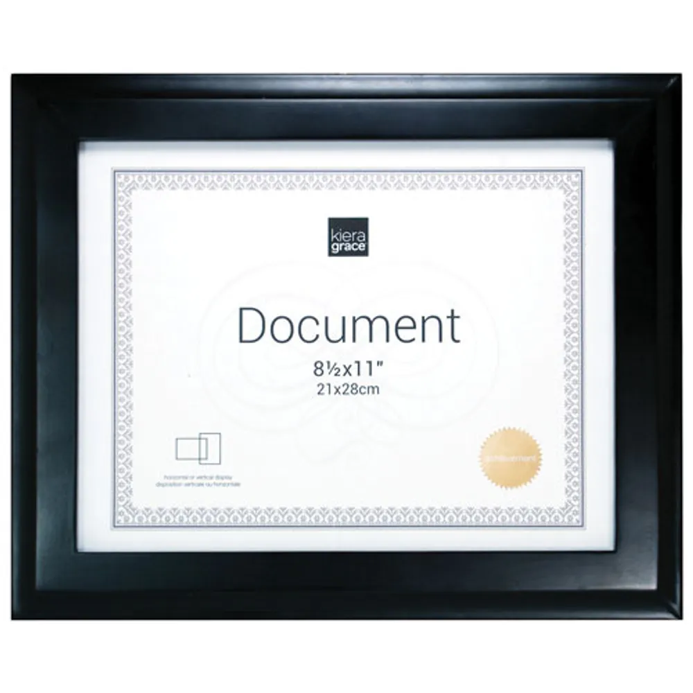 Kiera Grace Oxford 8.5" x 11" Document Frame - 12 Pack - Black