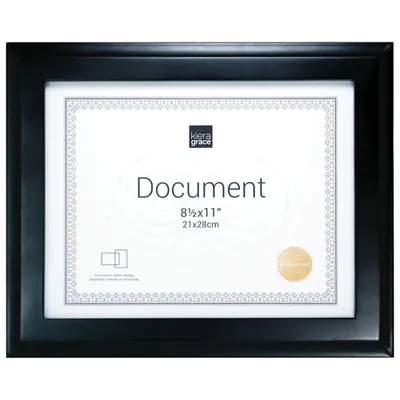 Kiera Grace Oxford 8.5" x 11" Document Frame - 12 Pack - Black