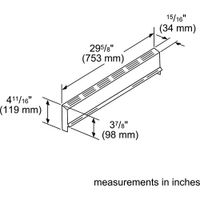 Bosch Low Back Guard for Gas & Dual Fuel Range (HGZBS301)