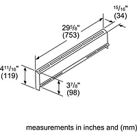 Bosch Low Backguard for Dual Fuel Range (HDZBS301)