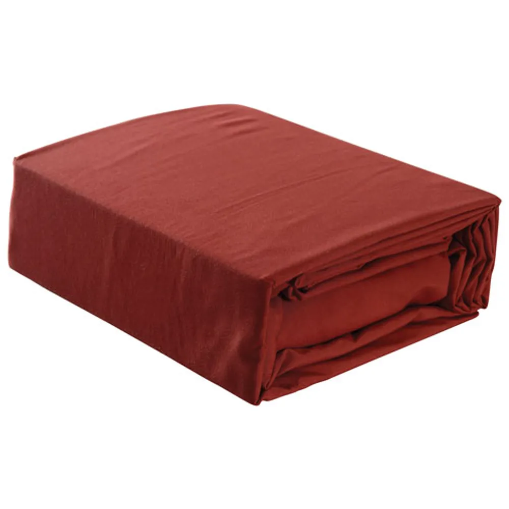 Gouchee Design Microfiber Sheet Set - Double - Burgundy