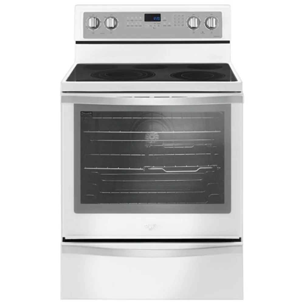 Whirlpool 30" 6.4 Cu. Ft. True Convection 5-Element Electric Range (YWFE745H0FH) - White Ice