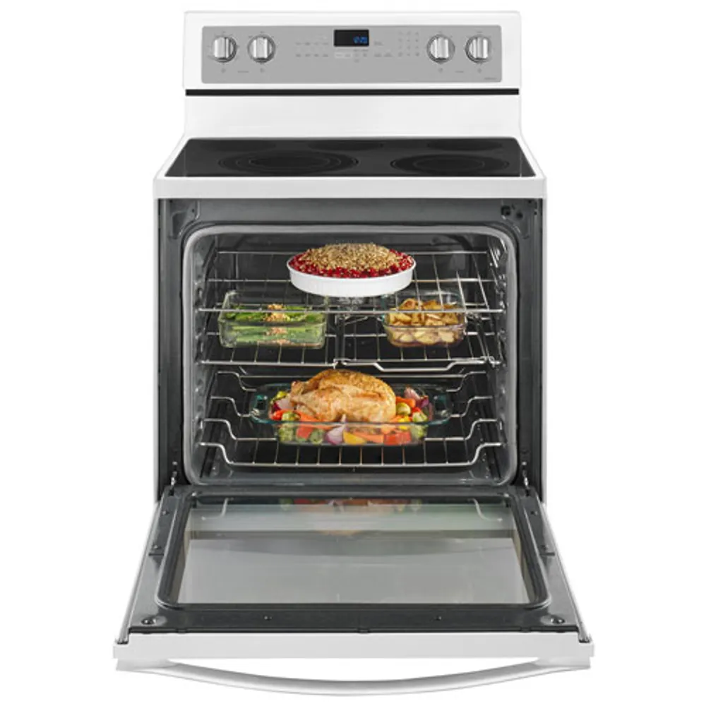 Whirlpool 30" 6.4 Cu. Ft. True Convection 5-Element Electric Range (YWFE745H0FH) - White Ice