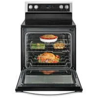 Whirlpool 30" 6.4 Cu. Ft. True Convection Electric Range (YWFE745H0FS) - Black-on-Stainless