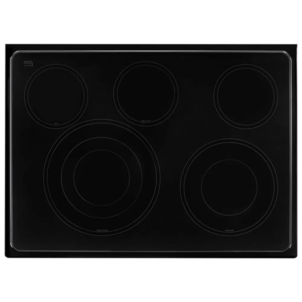 Whirlpool 30" 6.4 Cu. Ft. True Convection Electric Range (YWFE745H0FS) - Black-on-Stainless