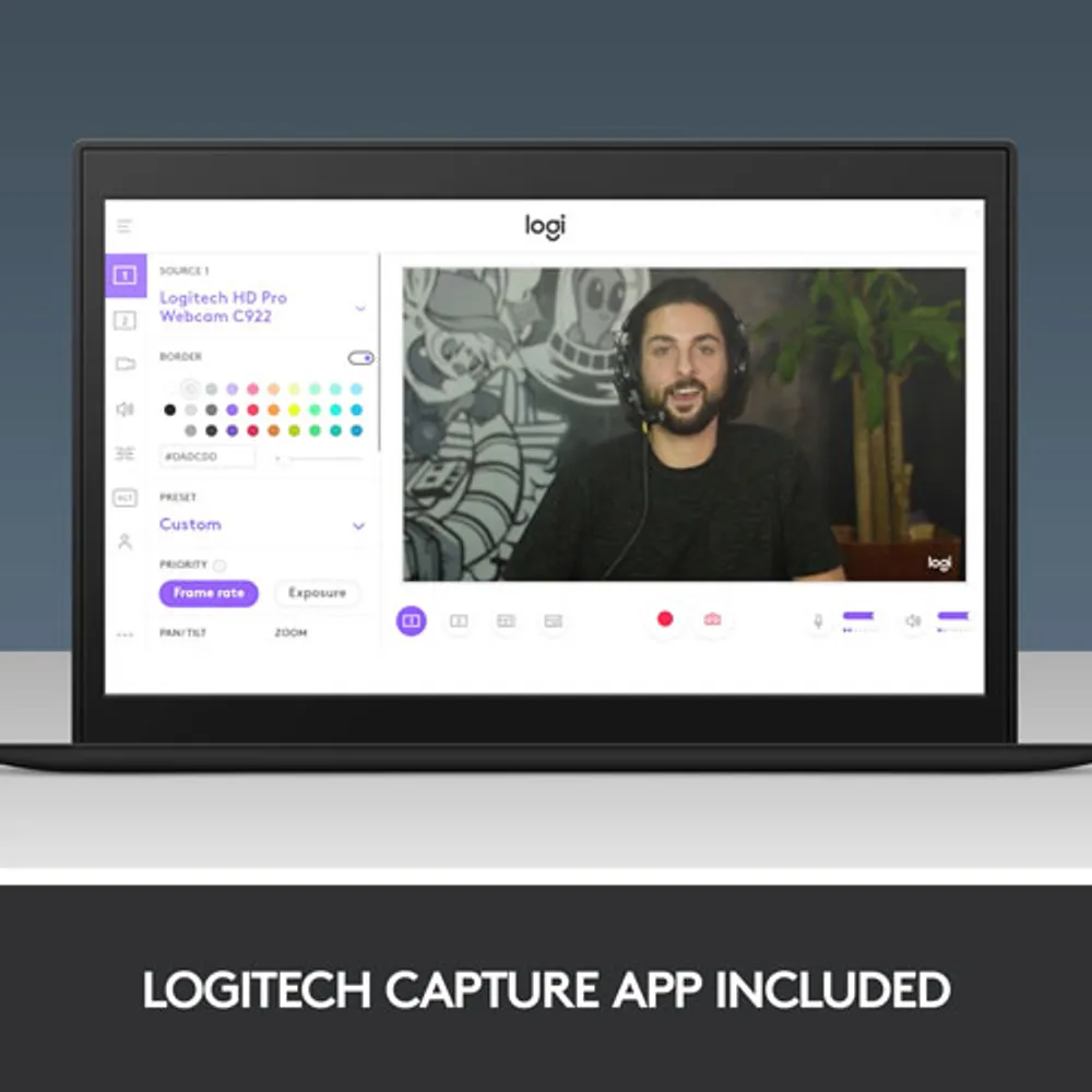 Logitech C922 Pro Stream 1080p HD Streaming & Gaming Webcam