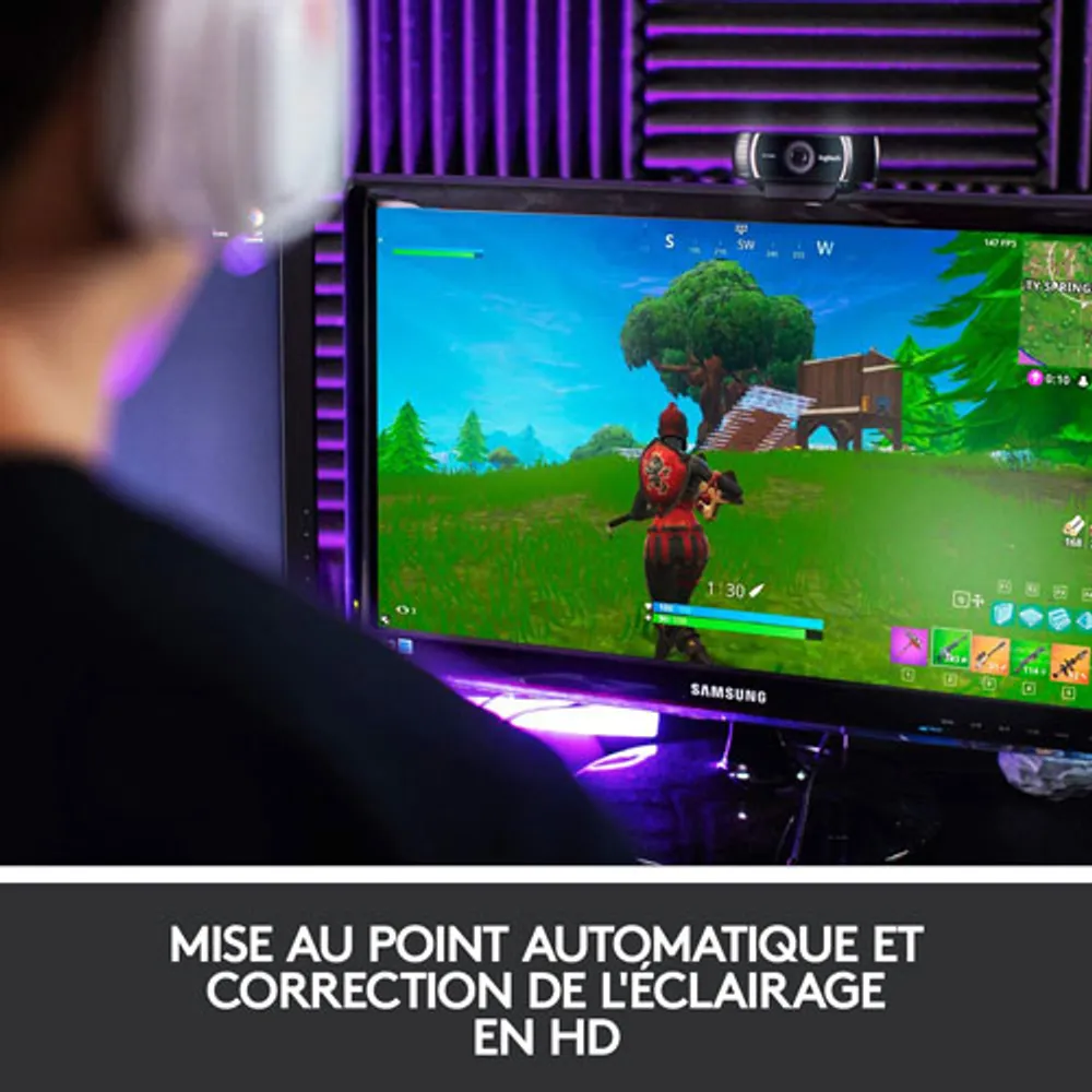 Caméra Web de jeu et de diffusion continue HD 1080p C922 Pro Stream de Logitech