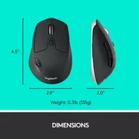 Souris optique sans fil M720 Triathlon de Logitech - Noir