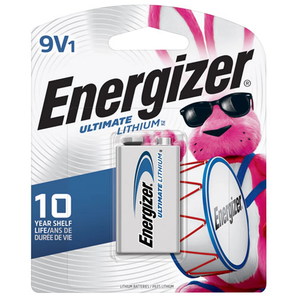 Pile au lithium 9v Ultimate d'Energizer