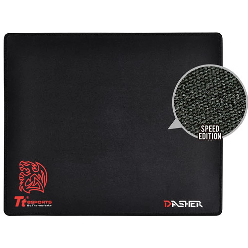 Tapis de souris de jeu Dasher Medium de Tt eSports (MP-DSH-BLKSMS-04)