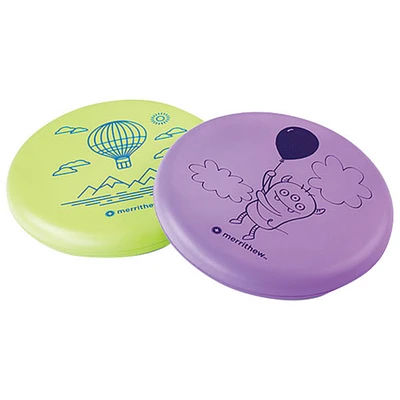 MERRITHEW Kids Flying Foam Disk - 2 Pack - Purple/Green