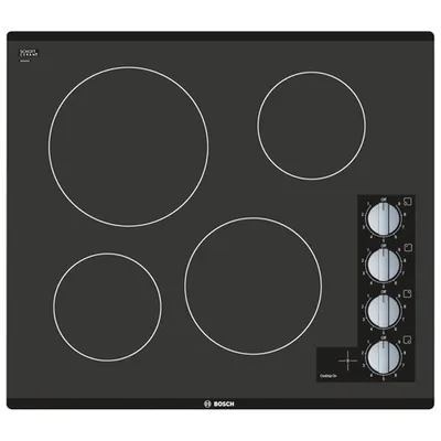 Bosch 24" 4-Element Electric Cooktop (NEM5466UC) - Black