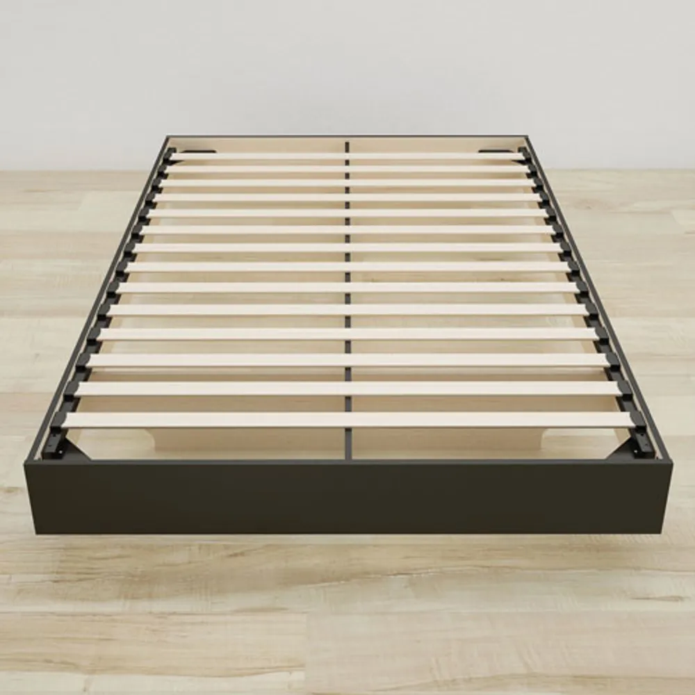 Contemporary Platform Bed Frame - Double - Black
