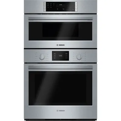 Bosch 30" 4.6 Cu. Ft. Fan Convection Electric Combination Wall Oven (HBL57M52UC) - Stainless Steel