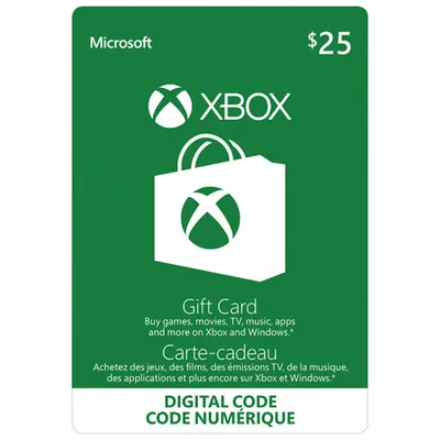 Carte-cadeau de $ pour Xbox Live