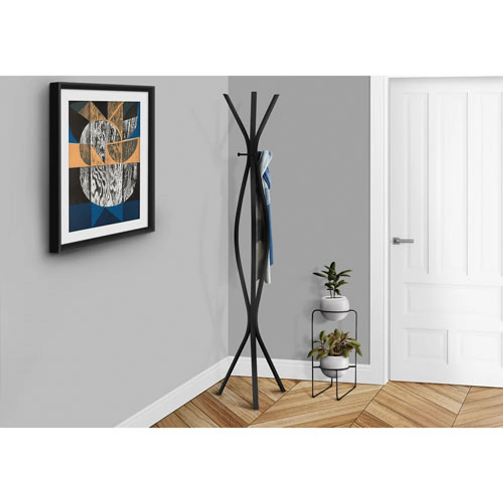 Monarch Metal Coat Rack - Black