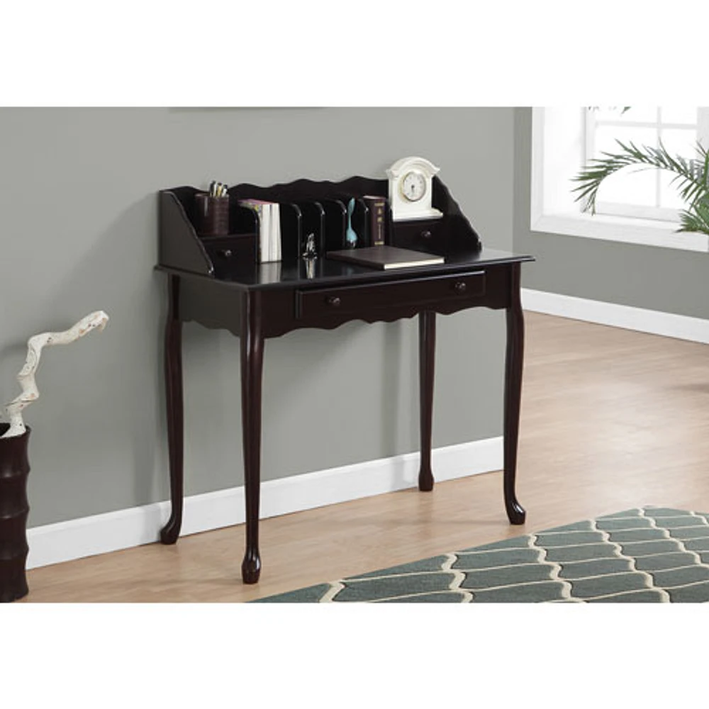 Traditional Writing Desk - Dark Cherry