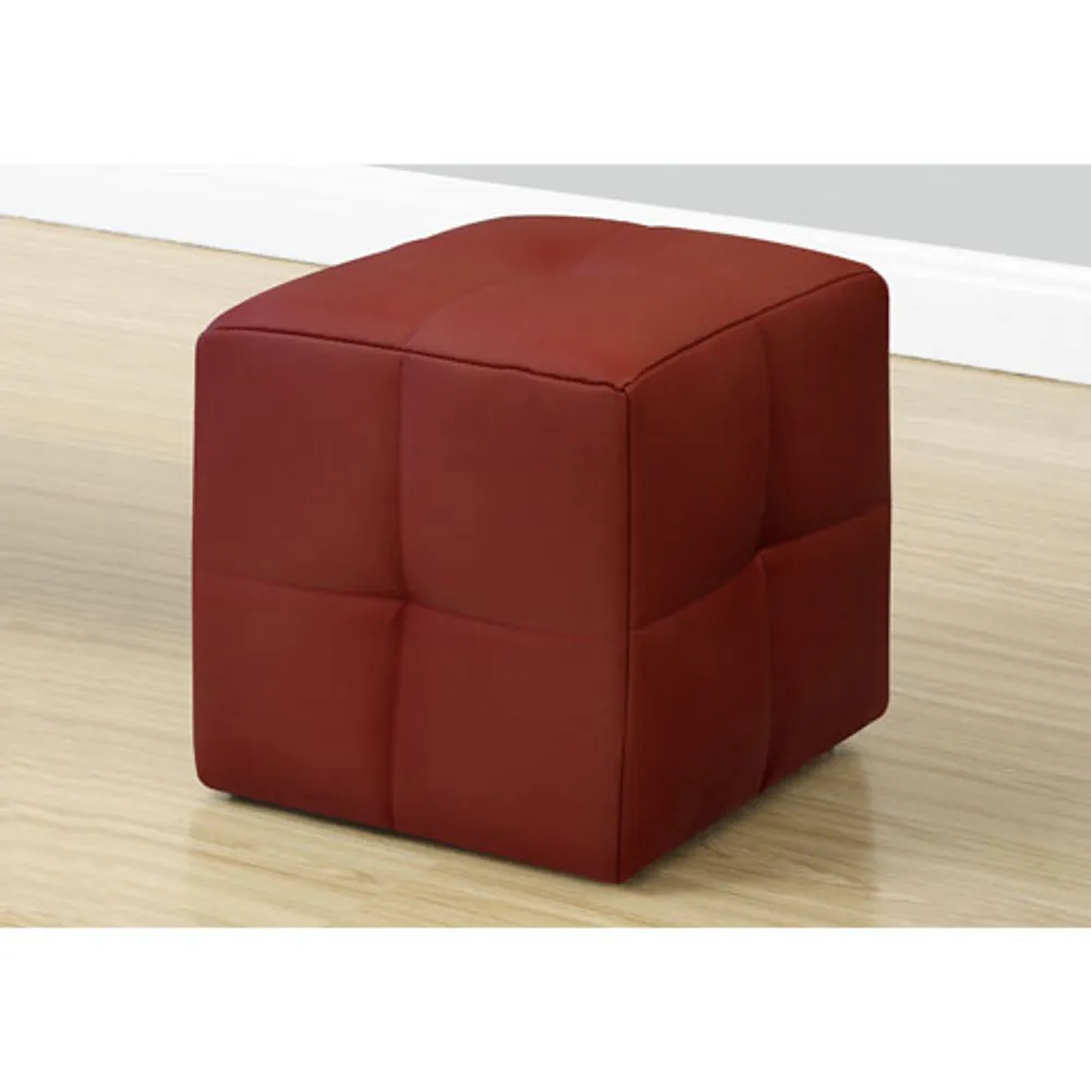 Footrest Ottoman (Set of 2) - Red