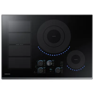 Samsung 30" 3-Element Induction Cooktop (NZ30K7880UG/AA) - Black Stainless Steel