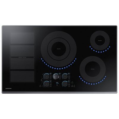 Samsung 36" 4-Element Induction Cooktop (NZ36K7880UG/AA) - Black Stainless Steel