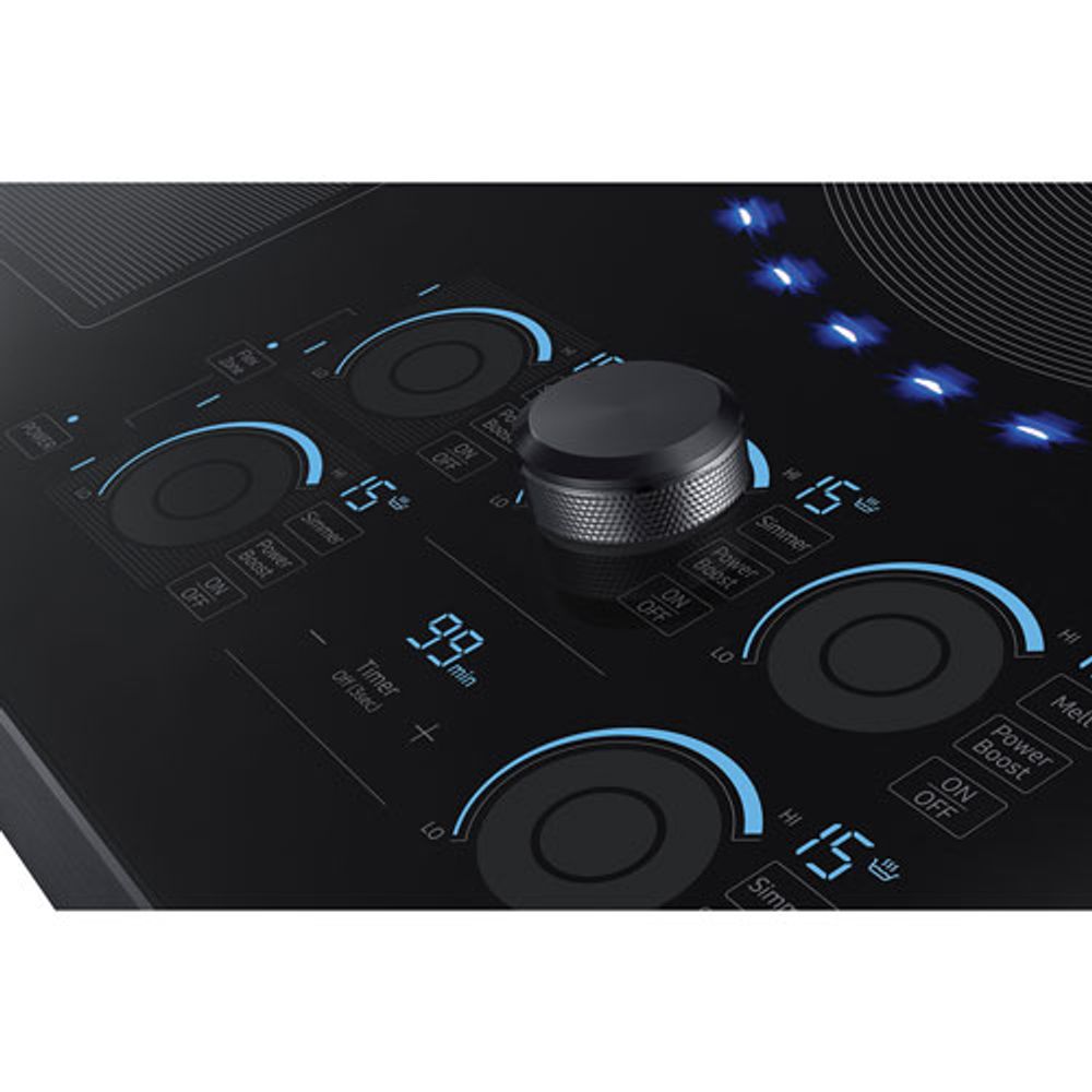 Samsung 36" 4-Element Induction Cooktop (NZ36K7880UG/AA) - Black Stainless Steel