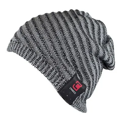 Caseco Slouchy Ribbed Bluetooth Beanie Womens Hat - Grey