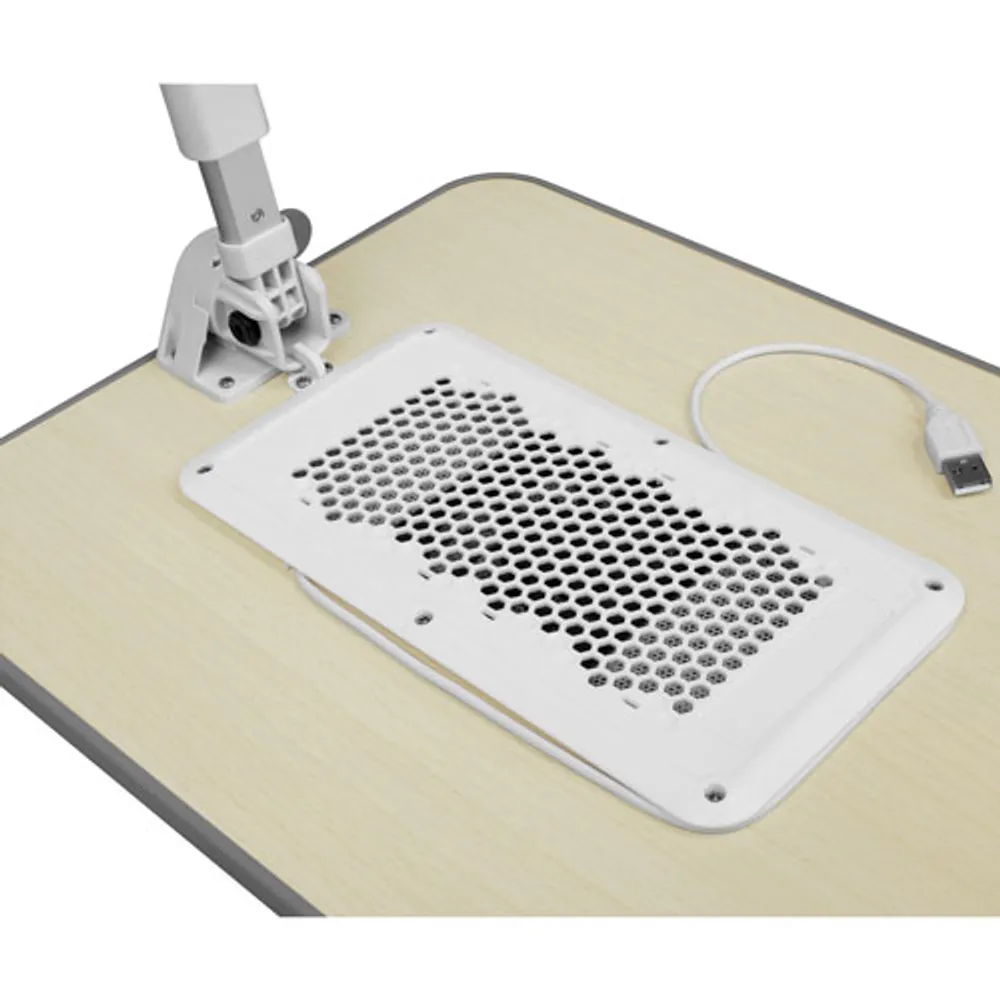 Aluratek Ergonomic Laptop Cooling Table with Fan