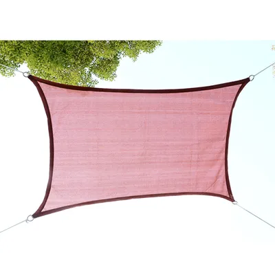 Outsunny Rectangle 20x13FT Sun Sail Shade Rust Red