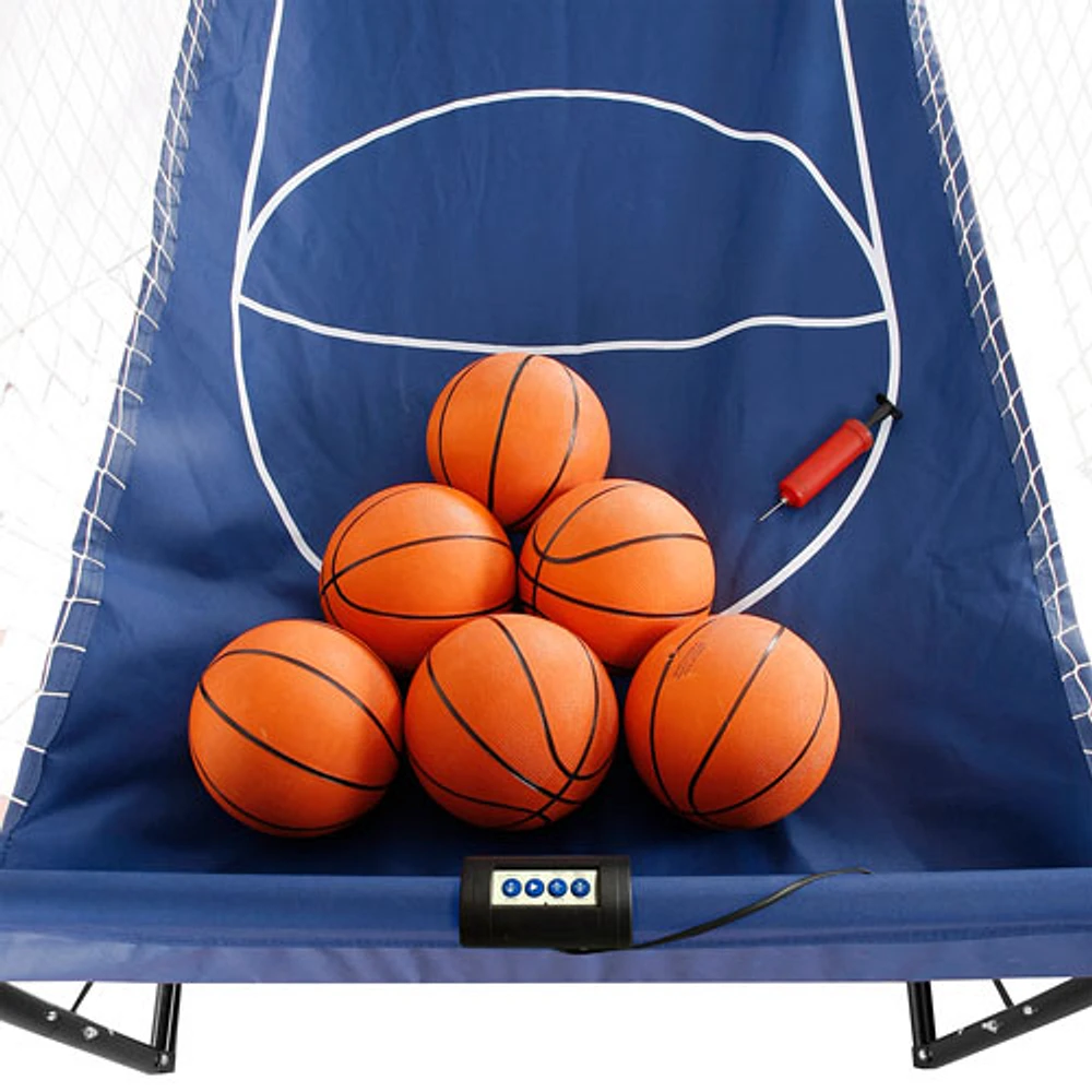 Hathaway Hoops 81" Electronic Dual Indoor Basketball (BG2237BL)