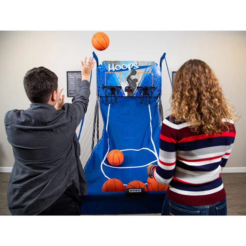 Hathaway Hoops 81" Electronic Dual Indoor Basketball (BG2237BL)