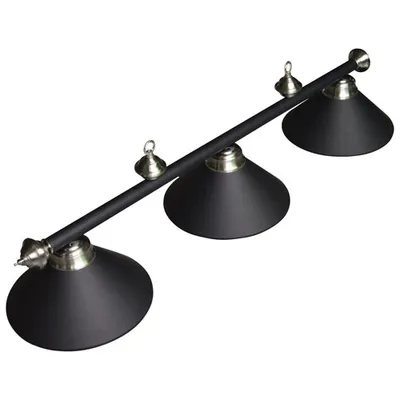 Hathaway 3-Shade Billiard Light - Black