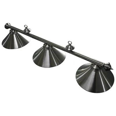Hathaway Hanging Stainless Steel Billiard Table Lights - Silver/Grey