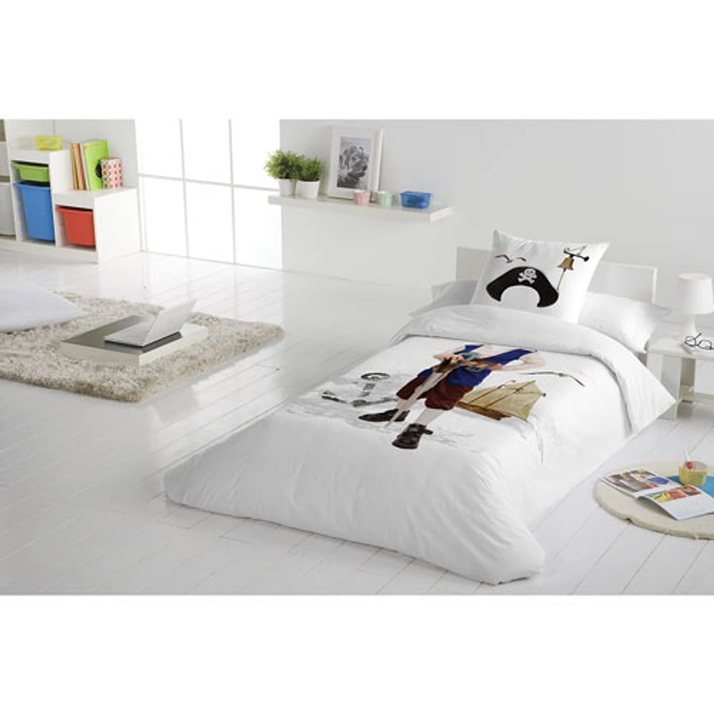 Ensemble housse de couette en coton 2 mcx Pirate de Gouchee Design - Simple