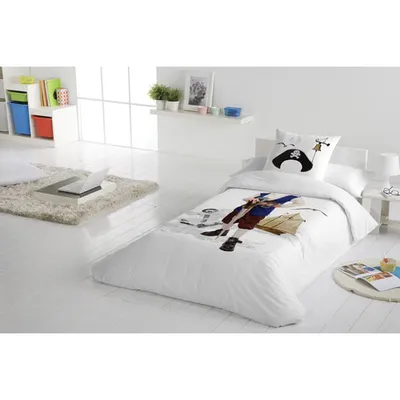 Ensemble housse de couette en coton 2 mcx Pirate de Gouchee Design - Simple