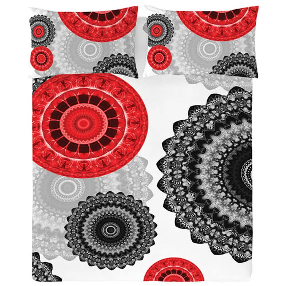 Gouchee Design Mandala 3-Piece Cotton Duvet Cover Set - Queen