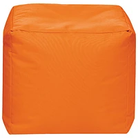 Sitting Point Cube Brava Contemporary Bean Bag Chair - Orange