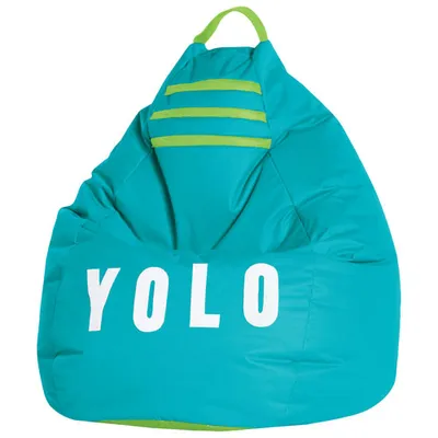 Sitting Point YOLO XL Contemporary Bean Bag Chair - Turquoise