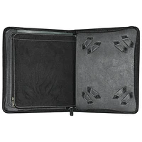 Roots 10" Zip Around Padfolio Case - Black