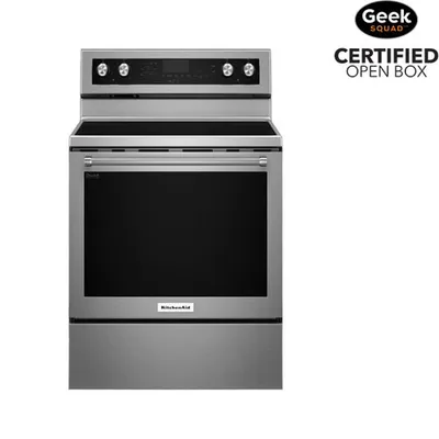 Open Box - KitchenAid 30" 6.4 Cu. Ft. 5-Element Electric Range (YKFEG500ESS) - SS - Perfect Condition