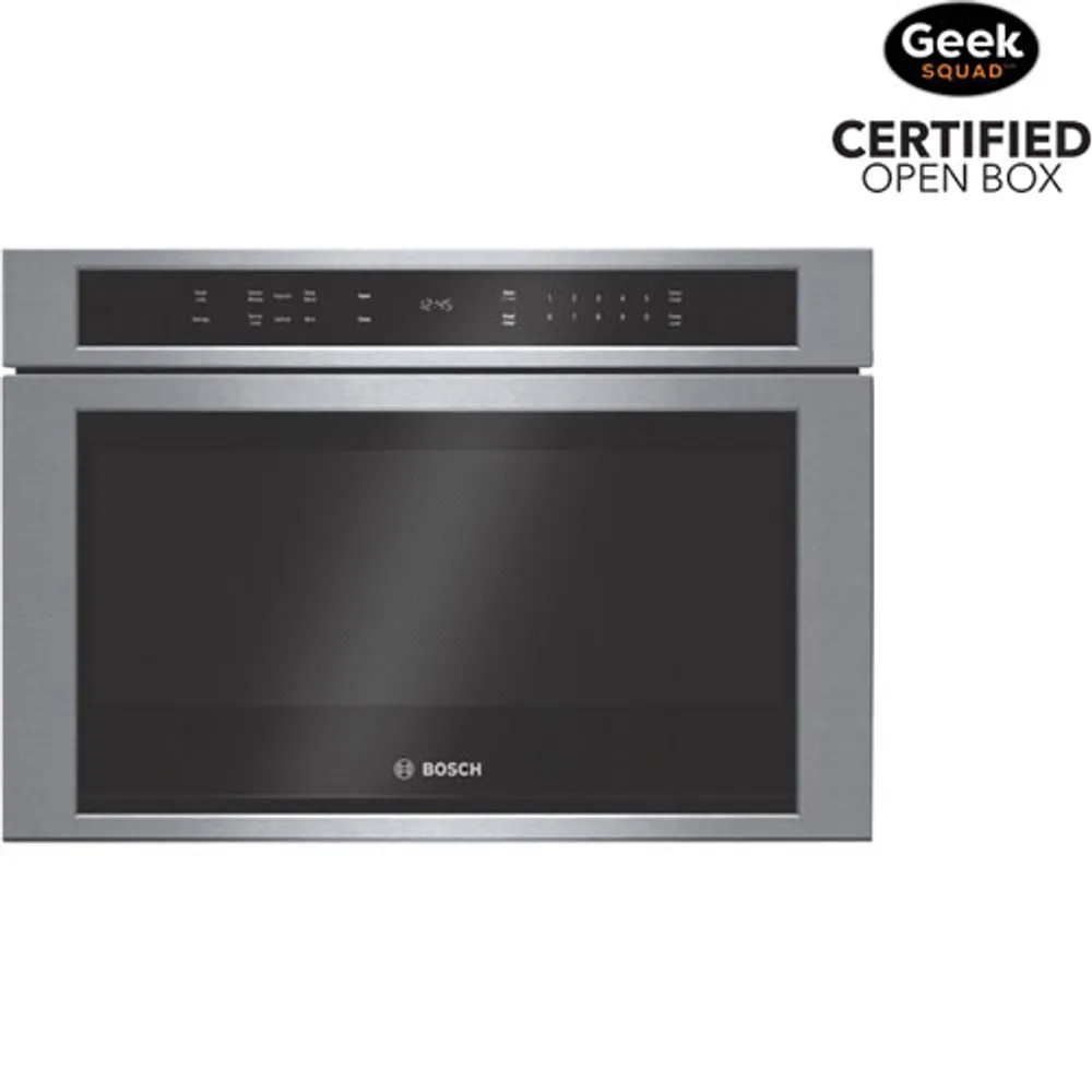 Open Box - Bosch 800 Series Drawer Microwave - 1.2 Cu. Ft. - Stainless Steel - Perfect Condition