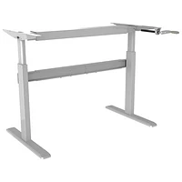 Contemporary Cranked Sit-Stand Desk Frame - White