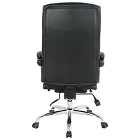 Fauteuil de bureau ergonomique à dossier élevé de TygerClaw - Noir