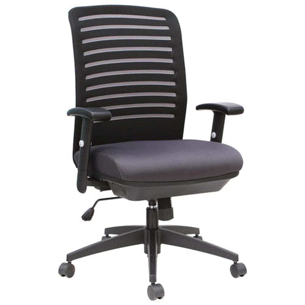 TygerClaw Ergonomic High-Back Fabric Executive Chair - Black