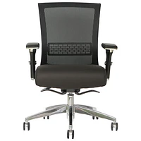 TygerClaw Ergonomic Mid-Back Fabric Task Chair - Black
