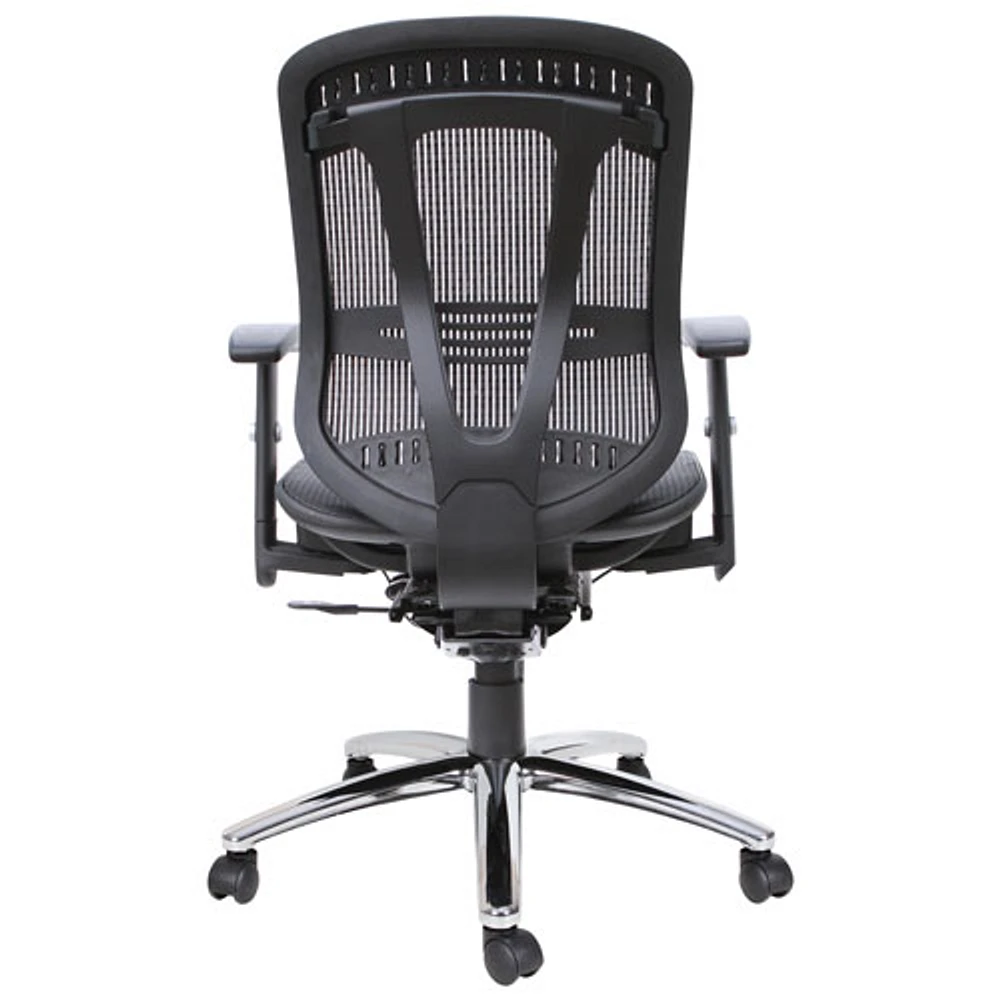 TygerClaw Ergonomic Mid-Back Mesh Task Chair - Black