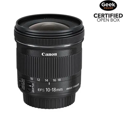 Open Box - Canon EF-S 10-18mm f/4.5-5.6 IS STM Lens