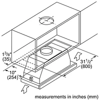 Bosch 500 36" Under-Cabinet Pull Out Range Hood (HUI56551UC) - Stainless Steel