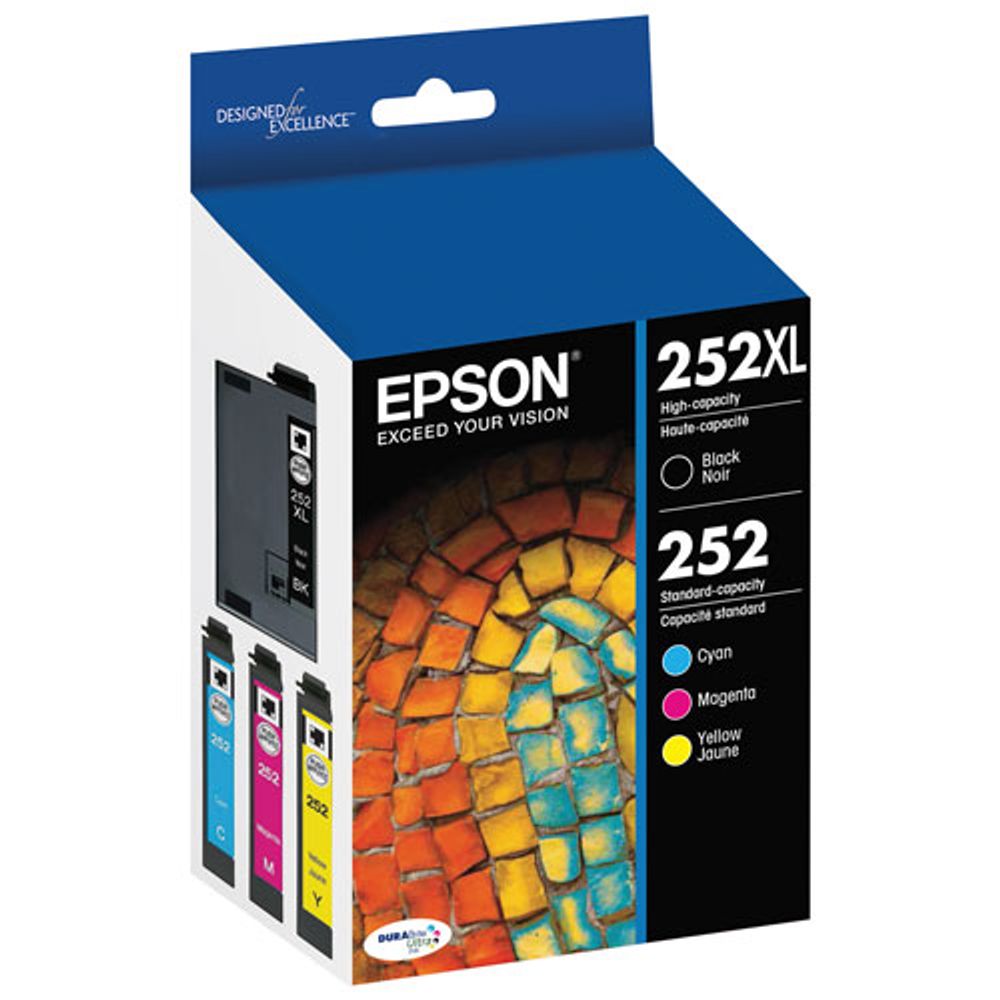 Epson 252 CMYK Ink (T252XL-BCS) - 4 Pack