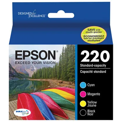 EPSON DURABrite Ultra T220 Colour Ink 4 Pack (T220120-BCS)